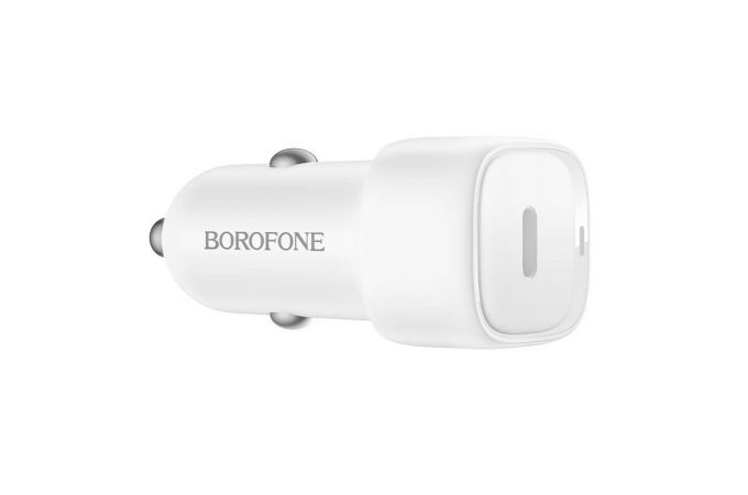 Автомобильное зарядное устройство BOROFONE BZ34A Cloud с одним портом PD20W (белый)