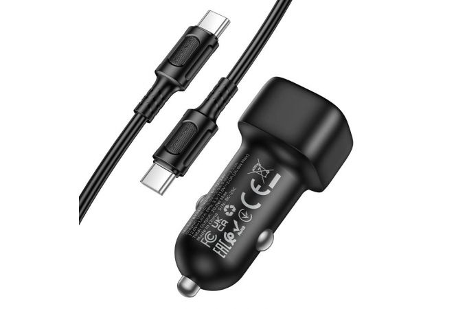 Автомобильное зарядное устройство BOROFONE BZ34A Cloud с одним портом PD20W (Type-C -Lightning) (белый)