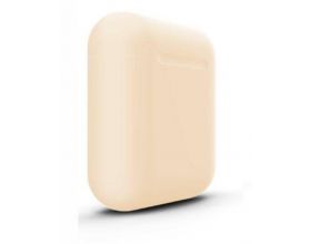 Чехол для наушников Soft-Touch AirPods (бежевый)