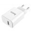 Сетевое зарядное устройство USB HOCO C61A Victoria single port 2400mAh (белый)