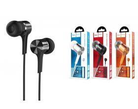 Наушники вакуумные проводные HOCO M54 Pure music wired earphones with micl (черный)