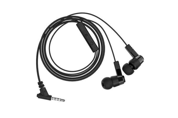Наушники вакуумные проводные HOCO M52 Amazing rhyme universal wired earphones with mic (черный)