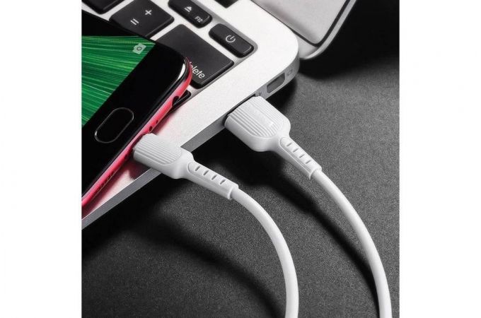 Кабель USB - MicroUSB BOROFONE BX16 2A (белый) 1м