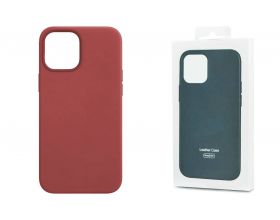 Чехол для iPhone 12 (5.4) Leather Case (розовый пион)