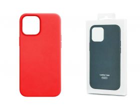 Чехол для iPhone 12 (5.4) Leather Case (красный)