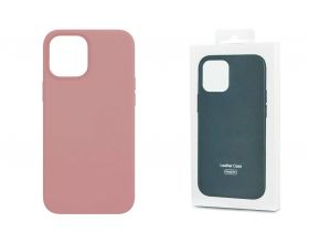 Чехол для iPhone 12 Pro Max (6,7) Leather Case (розовый)