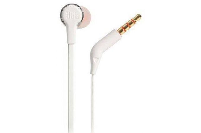Наушники вакуумные проводные JBL T210 (серый)