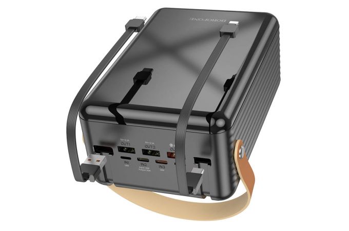 Универсальный дополнительный аккумулятор Power Bank BOROFONE BJ32 Terra 22.5W 80000mAh (черный)