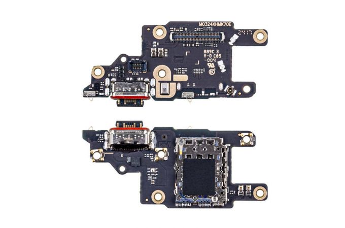 Шлейф для Xiaomi Poco X6 Pro 5G (2311DRK48G) с разъемом зарядки + SIM (плата) org