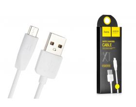 Кабель USB - MicroUSB HOCO X1 2A (белый) 2м