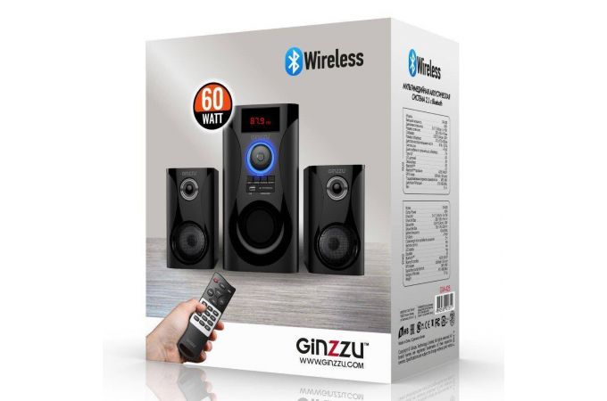 Акустическая система 2.1 Ginzzu GM-425 (черный)