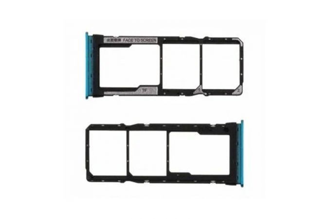 Держатель SIM (СИМ) для Xiaomi Redmi 9 (M2204J19AG) (зеленый)