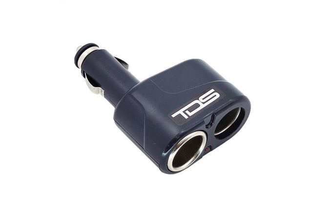 Разветвитель прикуривателя в авто TDS TS-CAU16 (2 гнезда)