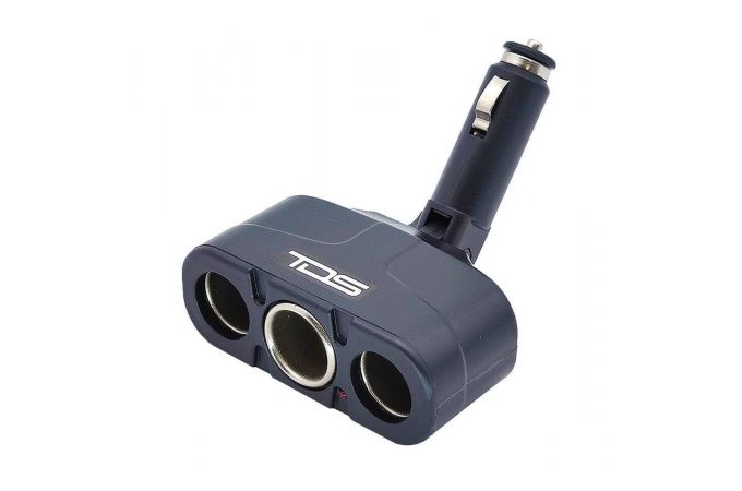 Разветвитель прикуривателя в авто TDS TS-CAU15 (3 гнезда)