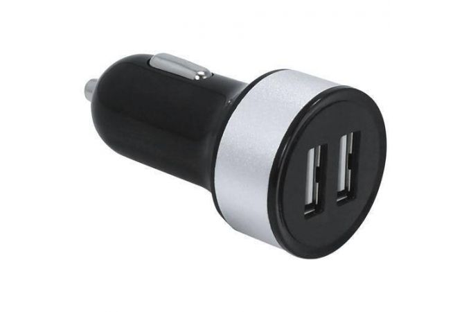 Автомобильное зарядное устройство АЗУ 2USB TDS TS-CAU09 (5B,2100mA) (черно-серебристый)