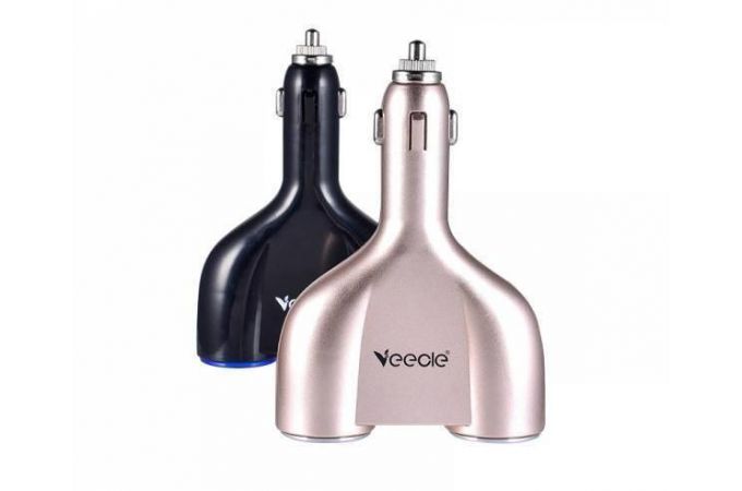Разветвитель прикуривателя в авто VEECLE KY-512 (2 гнезда+2*USB)