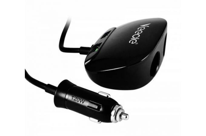 Разветвитель прикуривателя в авто VEECLE KY-513 (2 гнезда+2*USB)