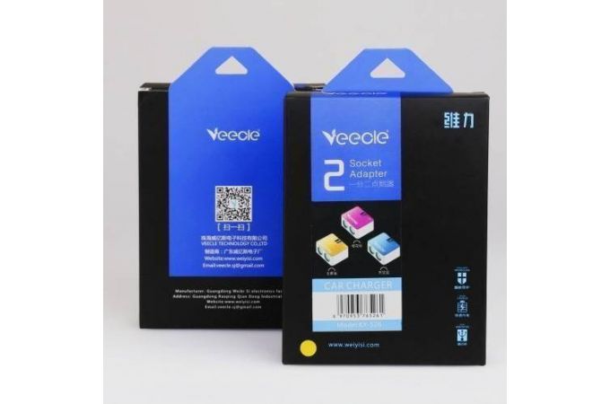 Разветвитель прикуривателя в авто VEECLE KY-526 (2 гнезда+2*USB)