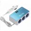 Разветвитель прикуривателя в авто VEECLE KY-528 (3 гнезда+2*USB)