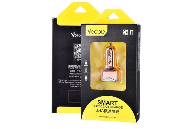 Автомобильное зарядное устройство АЗУ USB VEECLE KY-C02 (5B,2000mA)