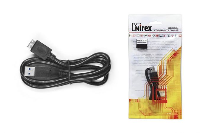Кабель соединительный Mirex USB 3.0 для жесткого диска 1 метр (13700-AMCR10U3)
