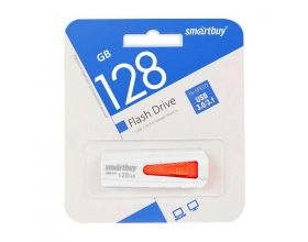 Флешка USB 3.0 Smartbuy 128 GB IRON White/Red (SB128GBIR-W3)