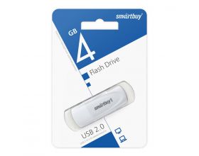Флешка USB 2.0 SmartBuy 4 GB Scout White (SB004GB2SCW)