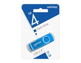 Флешка USB 2.0 SmartBuy 4 GB Twist Blue (SB004GB2TWB)