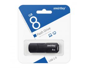 Флешка USB 2.0 SmartBuy 8GB CLUE Black (SB8GBCLU-K)