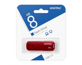 Флешка USB 2.0 SmartBuy 8GB CLUE Burgundy (SB8GBCLU-BG)