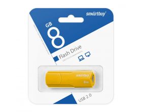 Флешка USB 2.0 SmartBuy 8GB CLUE Yellow (SB8GBCLU-Y)