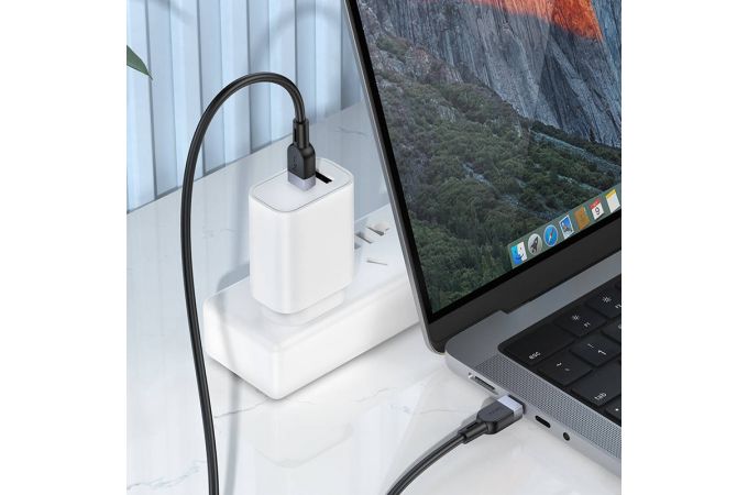 Кабель USB Type-C - USB Type-C HOCO X109 PD60W (белый) 1м силиконовый