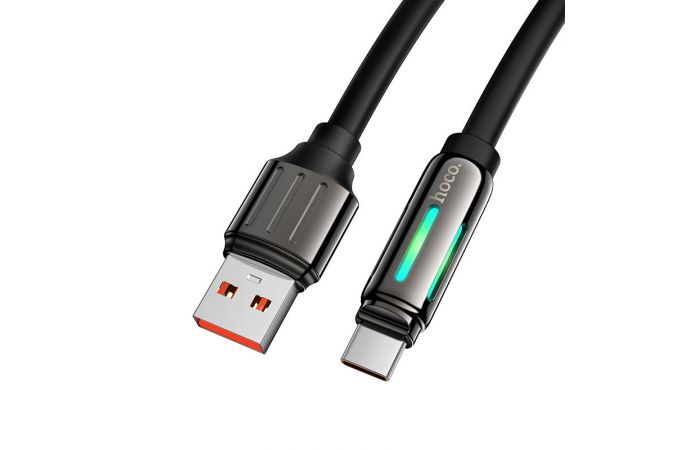 Кабель USB - USB Type-C HOCO U136 5А (черный) 1м