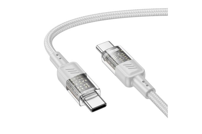 Кабель USB Type-C - USB Type-C HOCO U129 60W (серый) 1м