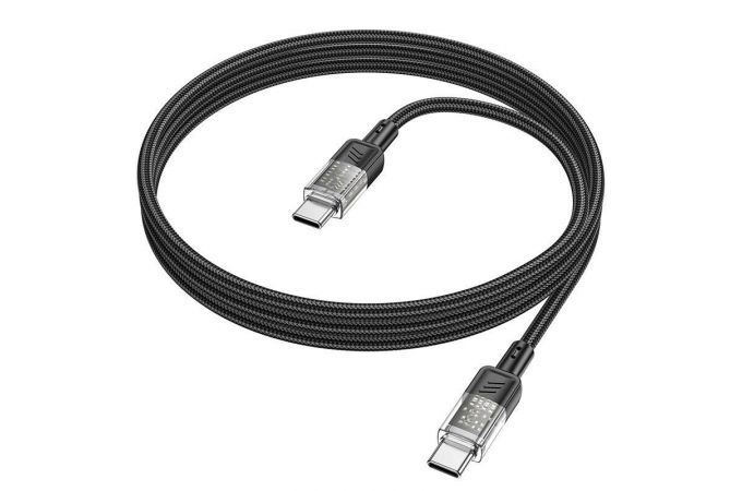 Кабель USB Type-C - USB Type-C HOCO U129 60W (серый) 1м