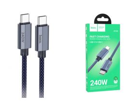 Кабель USB Type-C - USB Type-C HOCO U134 Primero 240W (темно-синий) 1.8м