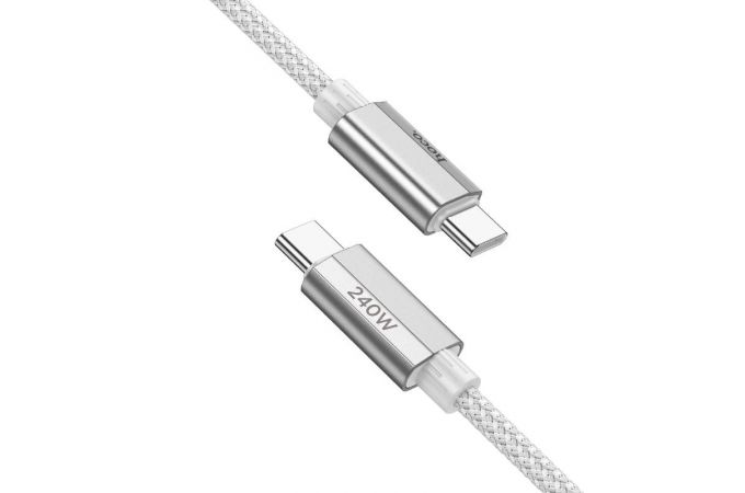 Кабель USB Type-C - USB Type-C HOCO U134 Primero 240W (темно-синий) 1.8м