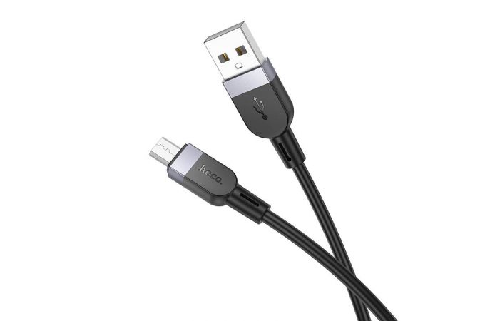 Кабель USB - MicroUSB HOCO X109 (черный) 1м силиконовый