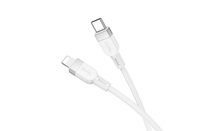 Кабель USB Type-C - Lightning HOCO X109 Energy PD (белый) 1м (силиконовый)