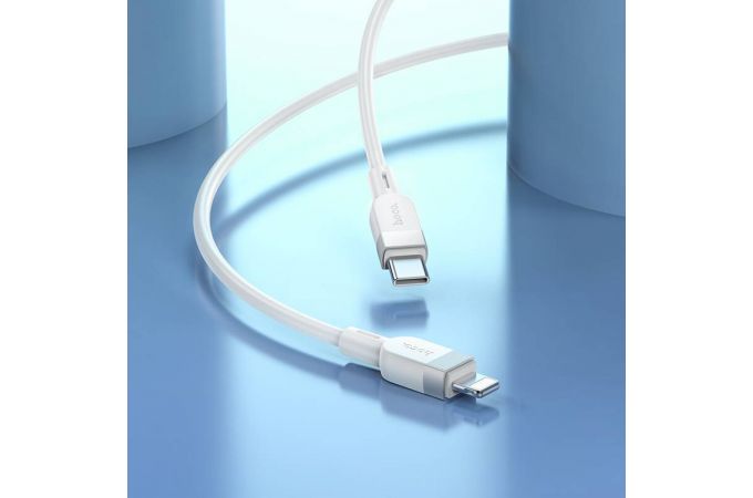 Кабель USB Type-C - Lightning HOCO X109 Energy PD (белый) 1м (силиконовый)