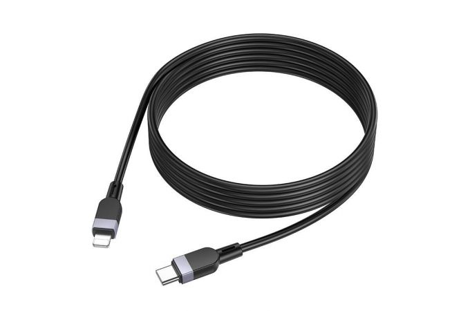 Кабель USB Type-C - Lightning HOCO X109 Energy PD (черный) 2м (силиконовый)