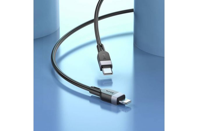 Кабель USB Type-C - Lightning HOCO X109 Energy PD (черный) 2м (силиконовый)