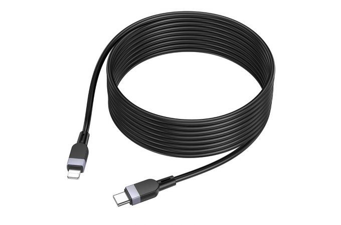 Кабель USB Type-C - Lightning HOCO X109 Energy PD (черный) 3м (силиконовый)