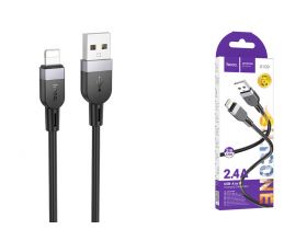 Кабель USB - Lightning HOCO X109, 2,4A (черный) 2м силиконовый