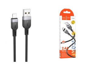 Кабель USB - Lightning HOCO X109, 2,4A (черный) 3м силиконовый