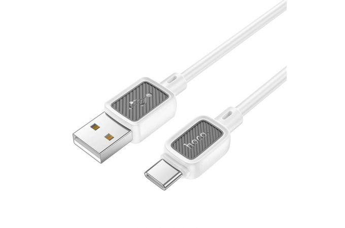 Кабель USB - USB Type-C HOCO X108, 2,4A (белый) 1м силиконовый