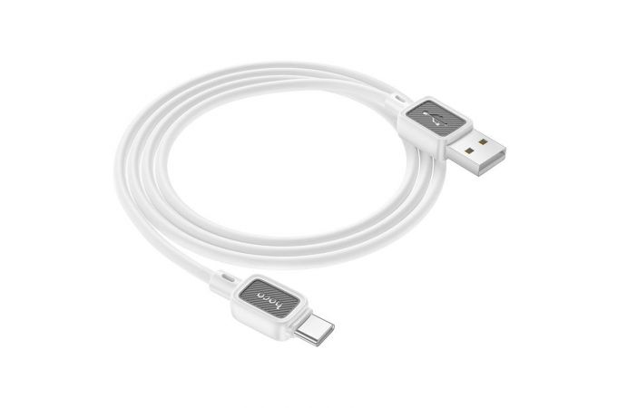 Кабель USB - USB Type-C HOCO X108, 2,4A (белый) 1м силиконовый