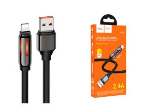 Кабель USB - Lightning HOCO U136 2,4A (черный) 1м