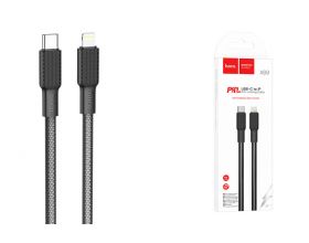 Кабель USB Type-C - Lightning HOCO X69 PD20W (бело-черный) 1м