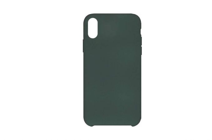 Чехол для iPhone ХS (5.8) Silicone Case Soft Touch (зеленый лес) 49